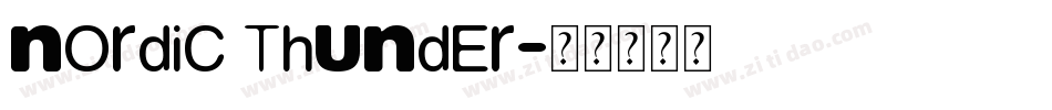 Nordic Thunder字体转换